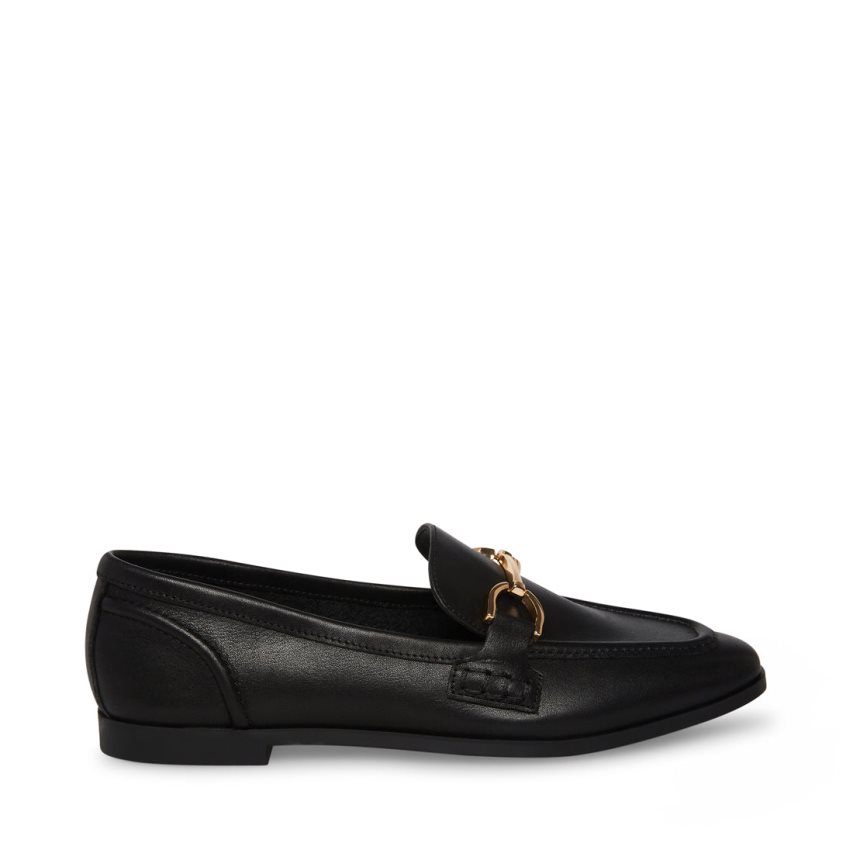 Loafers Steve Madden Carrine Cuero Mujer Negras | ES HG2469